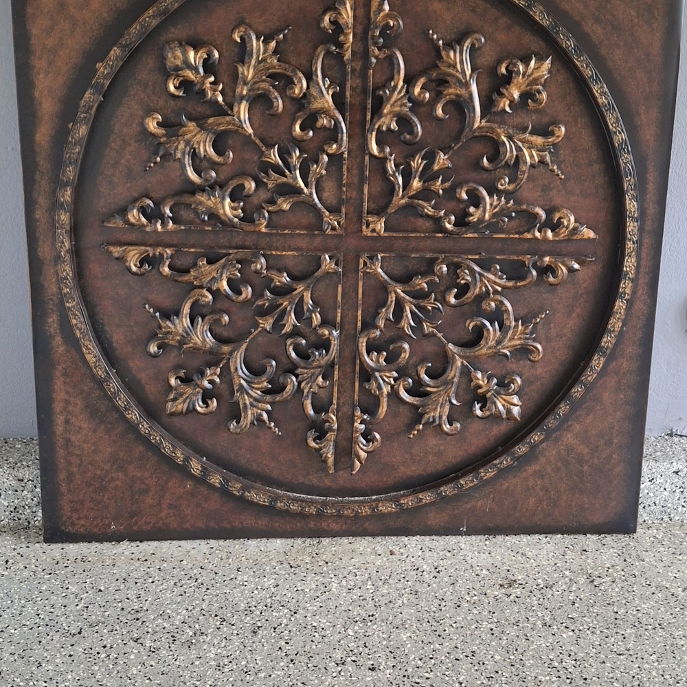 Source Unknown Bronze Ornate Wall Sculpture
